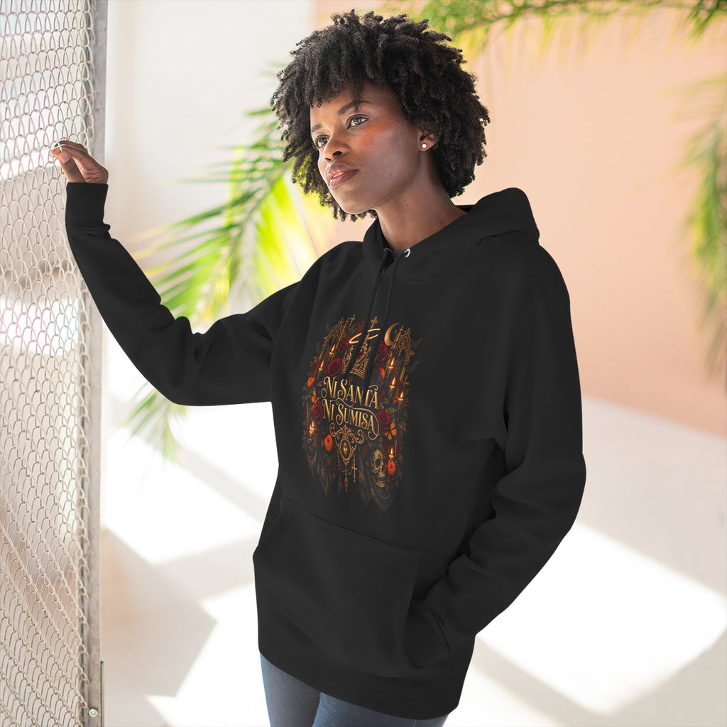 Ni Santa, Ni Sumisa | Three-Panel Fleece Hoodie