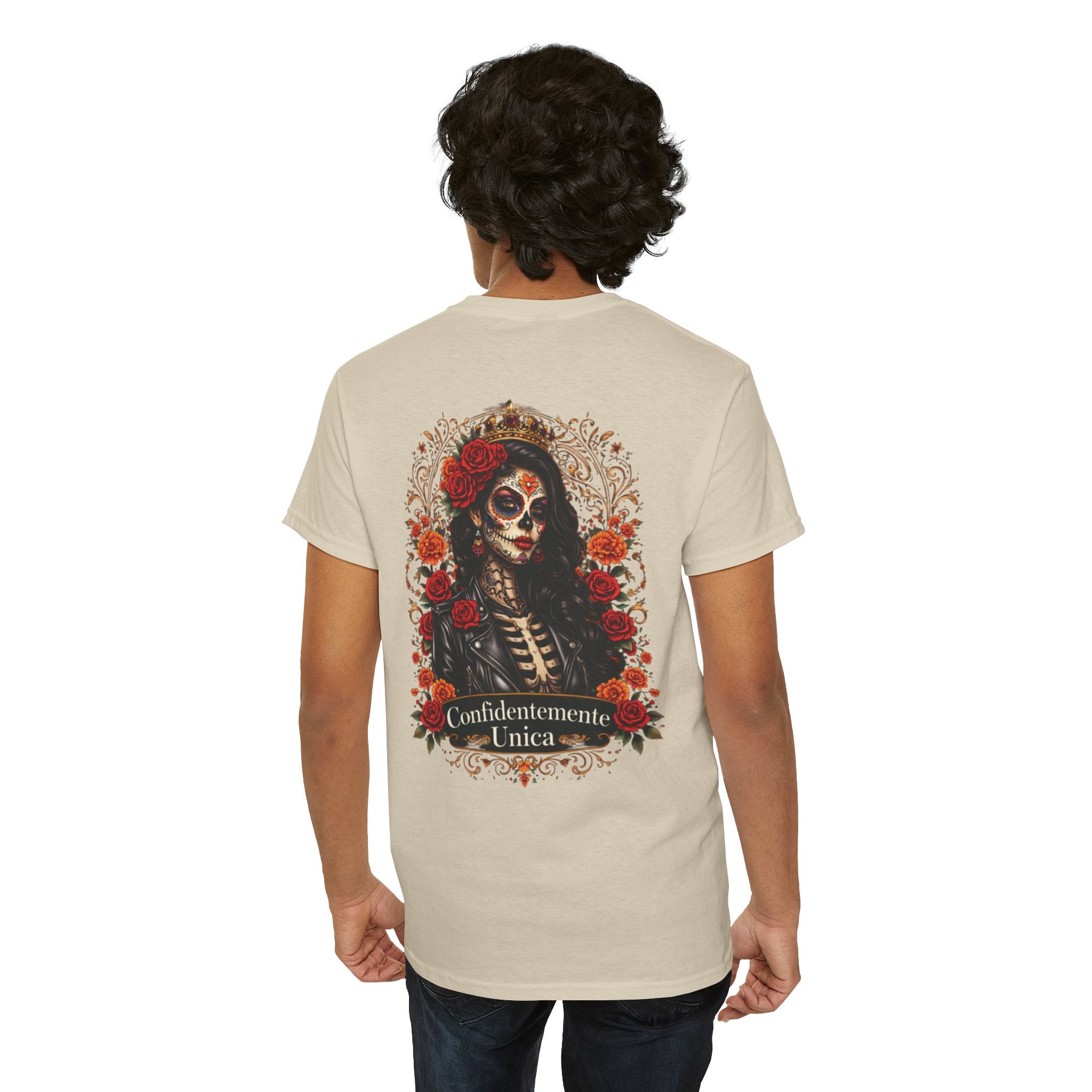 "Confidentemente Única" Floral Graphic T‑Shirt