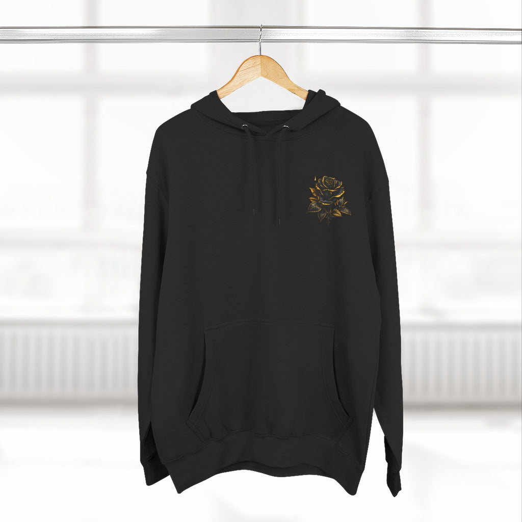 Crowned Black Rose Hoodie | Born to Bloom emblem