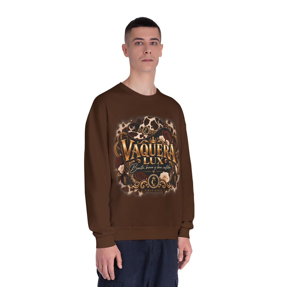 Vaquera Lux – Bonita, Brava y Bien Vestida | NuBlend® Crewneck Sweatshirt