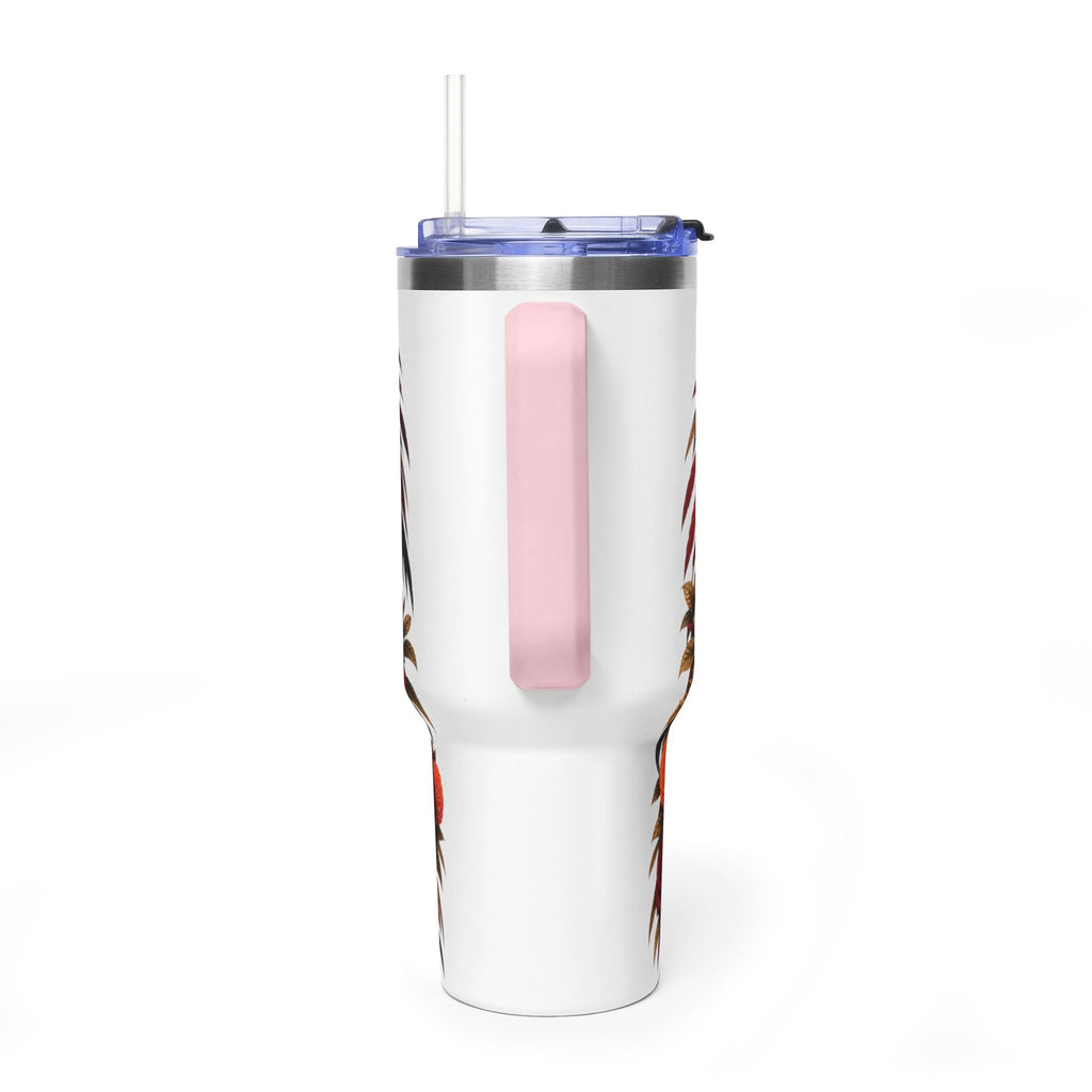 Reina Azteca: Entre Rosas y Cempasúchil | Vacuum Thermal Tumbler, 40oz