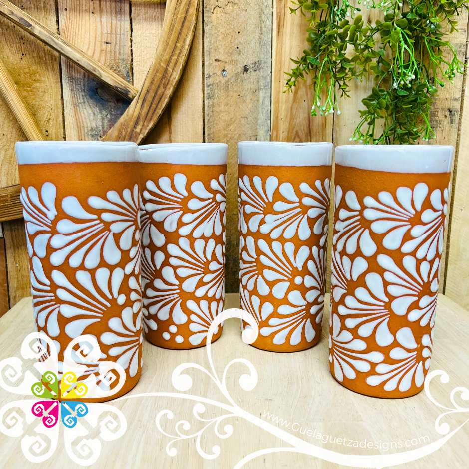 Natural/White Espiga Pato Pitcher Set - 4 Cups