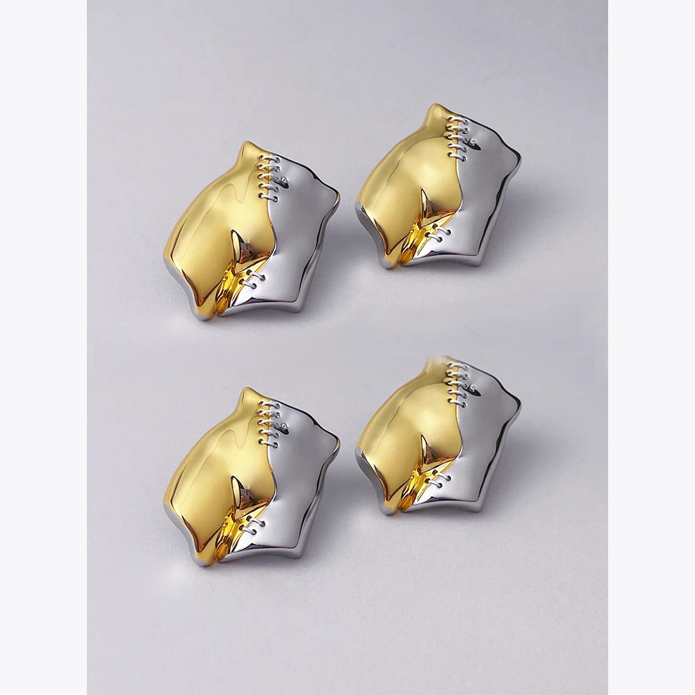 Sculptural Waist Drop Earrings