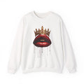 Crowned Lips Graphic Crewneck Sweatshirt