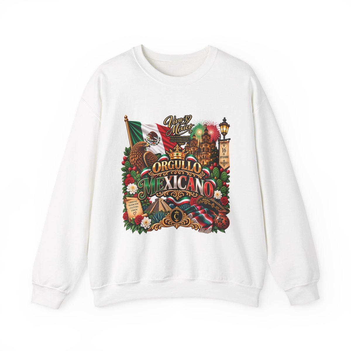 Orgullo Mexicano — Mexican Independence Day Edition | Heavy Blend™ Crewneck Sweatshirt