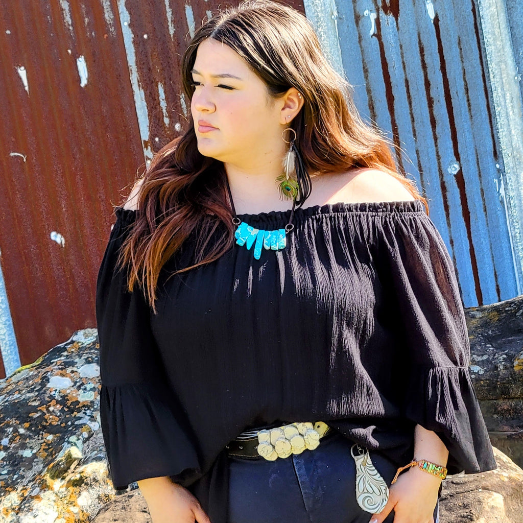 Brown Deer Skin Leather Tassel Earring Peacock Feather 219h