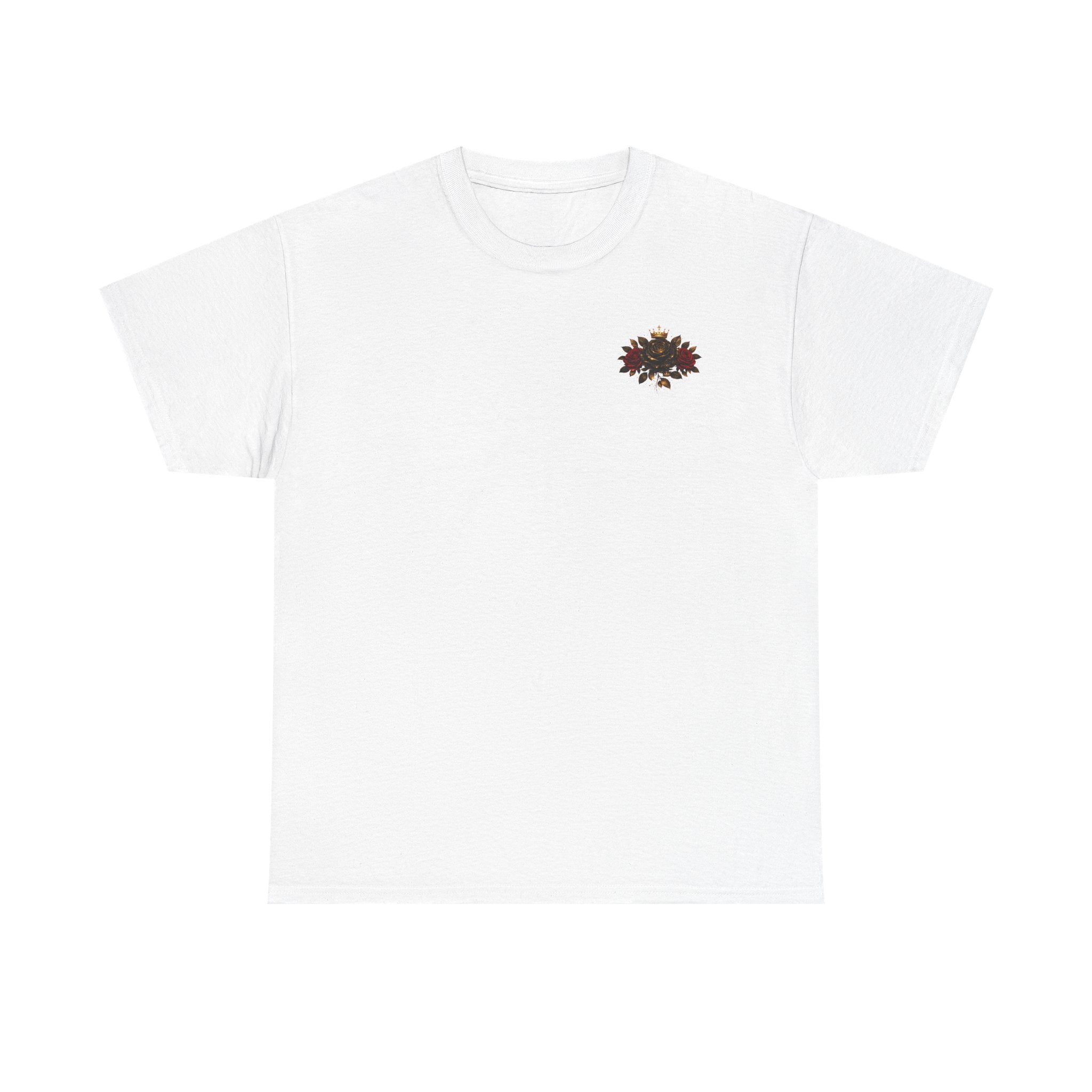 Bloom Like a Queen Tee — Floral Crown Rose Graphic Shirt