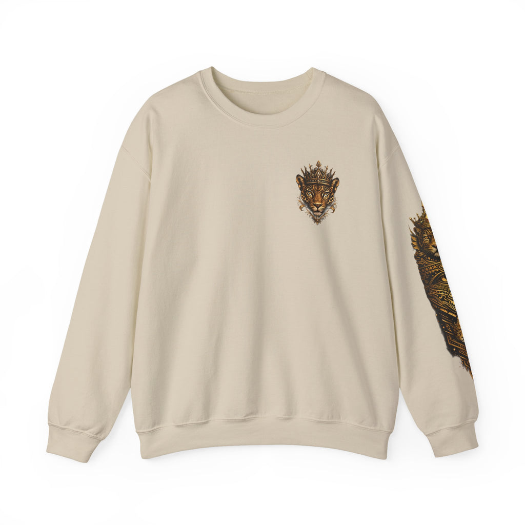 Golden Crowned Jaguar Crewneck Sweatshirt