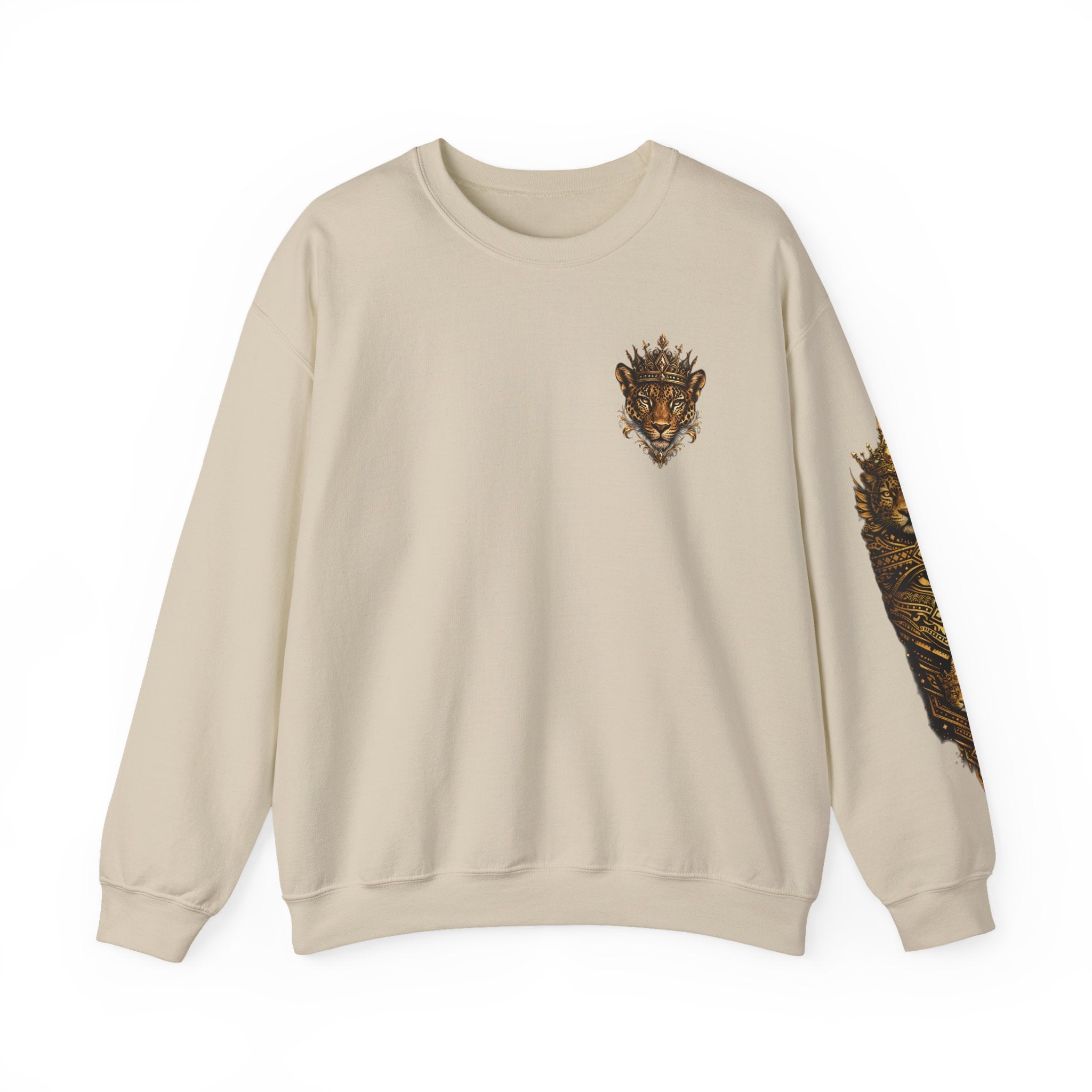 Golden Crowned Jaguar Crewneck Sweatshirt