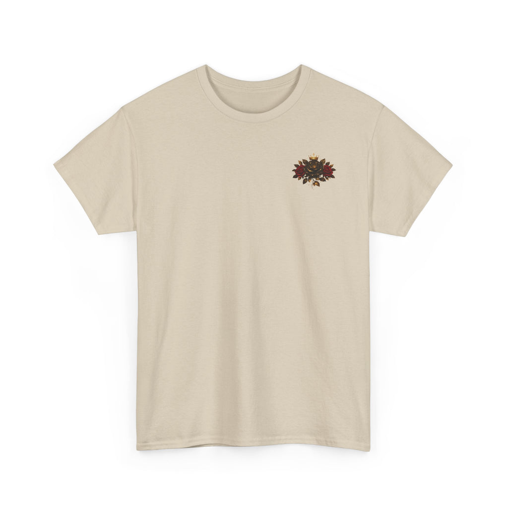 Bloom Like a Queen Tee — Floral Crown Rose Graphic Shirt