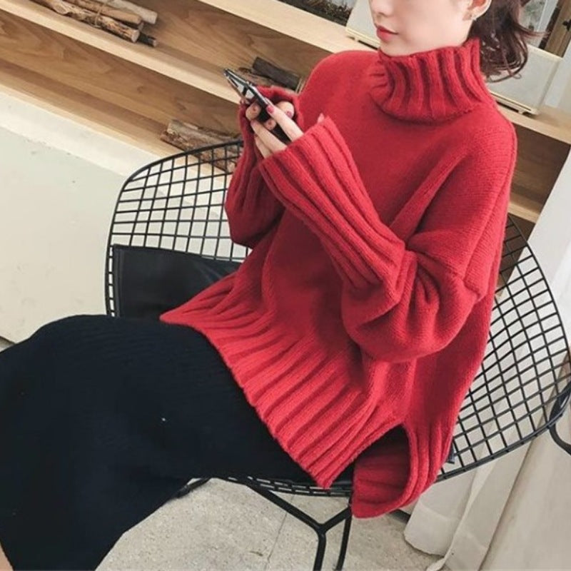 Relaxed High-Neck Sweater