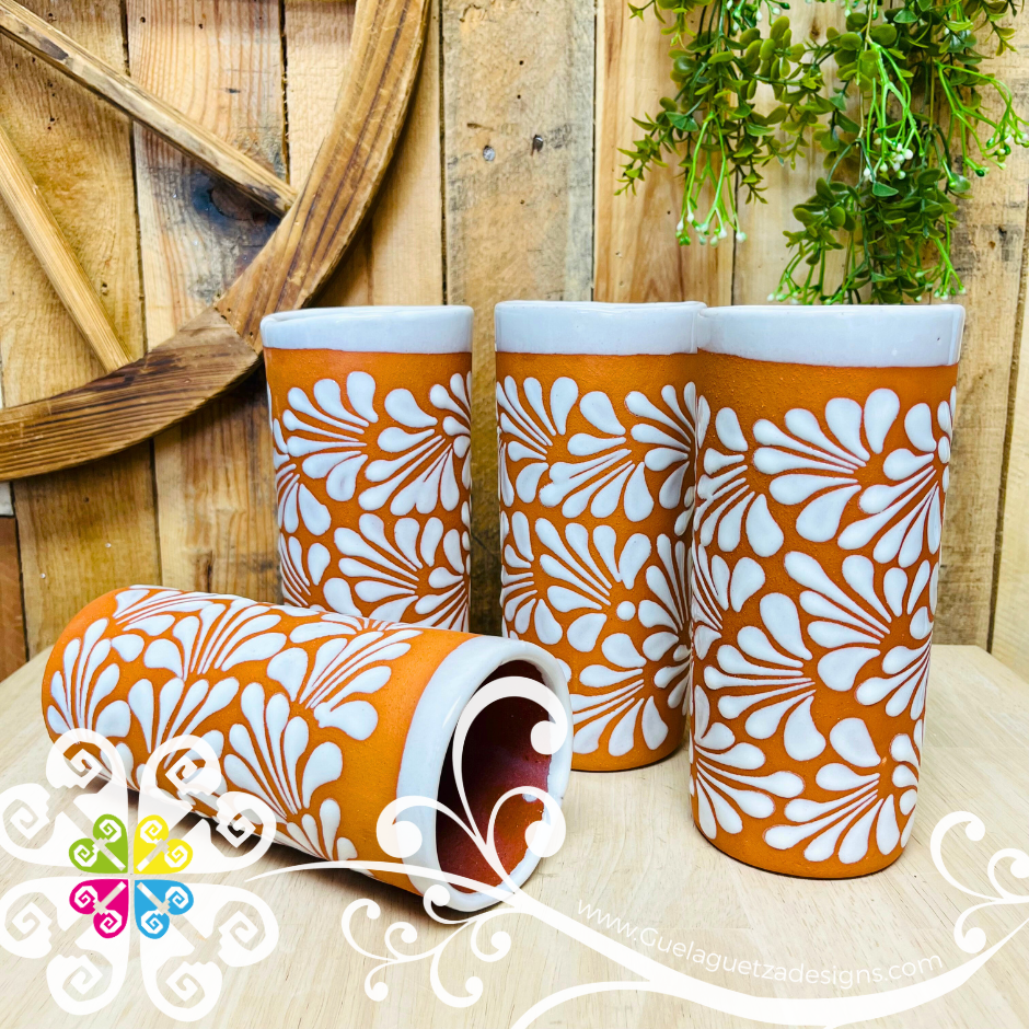Natural/White Espiga Pato Pitcher Set - 4 Cups