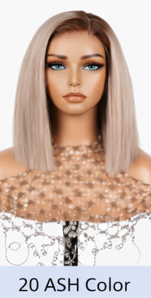 Red Rose Black Wear and Go 24' Highlights Body Wave Human Black Lace Front Human Hair Wigs