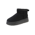 Fur-Lined Platform Ankle Boots