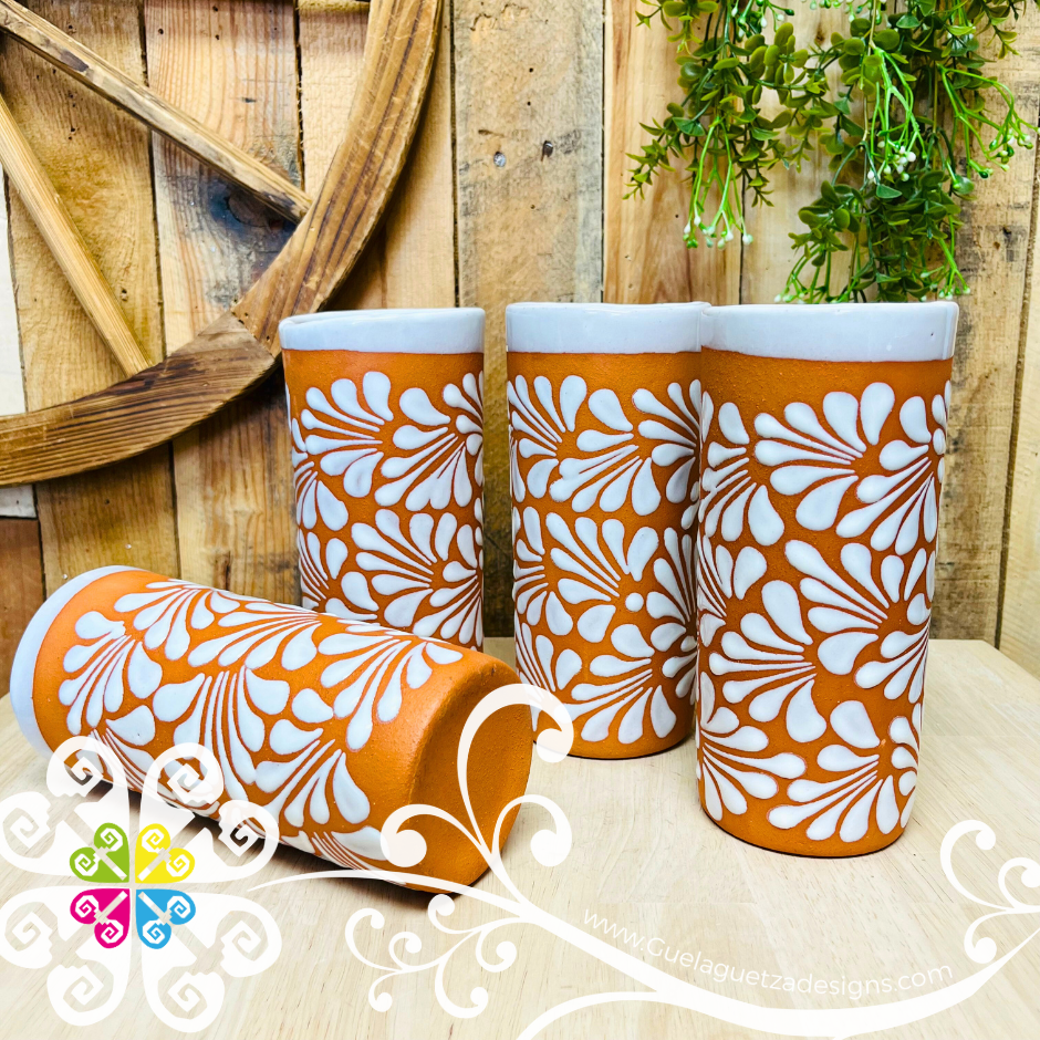 Natural/White Espiga Pato Pitcher Set - 4 Cups