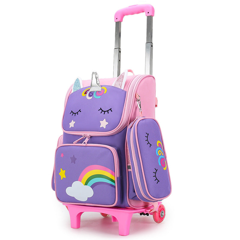 Primary Boys Cartoon Cute Spine Protection Elementary School Students' Schoolbags