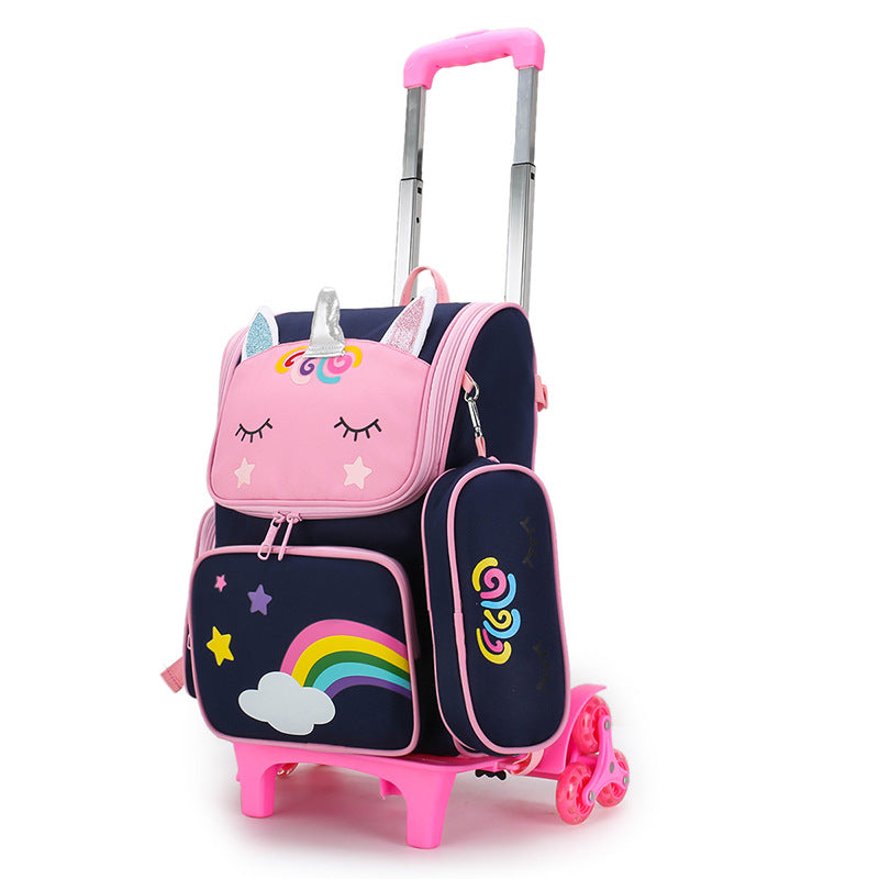 Primary Boys Cartoon Cute Spine Protection Elementary School Students' Schoolbags