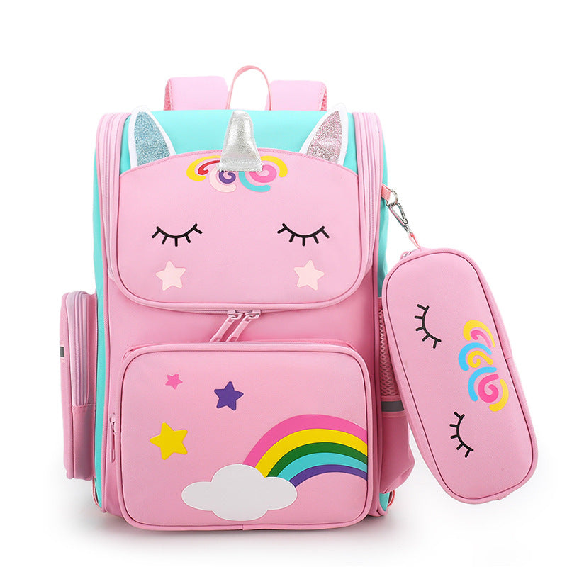 Primary Boys Cartoon Cute Spine Protection Elementary School Students' Schoolbags