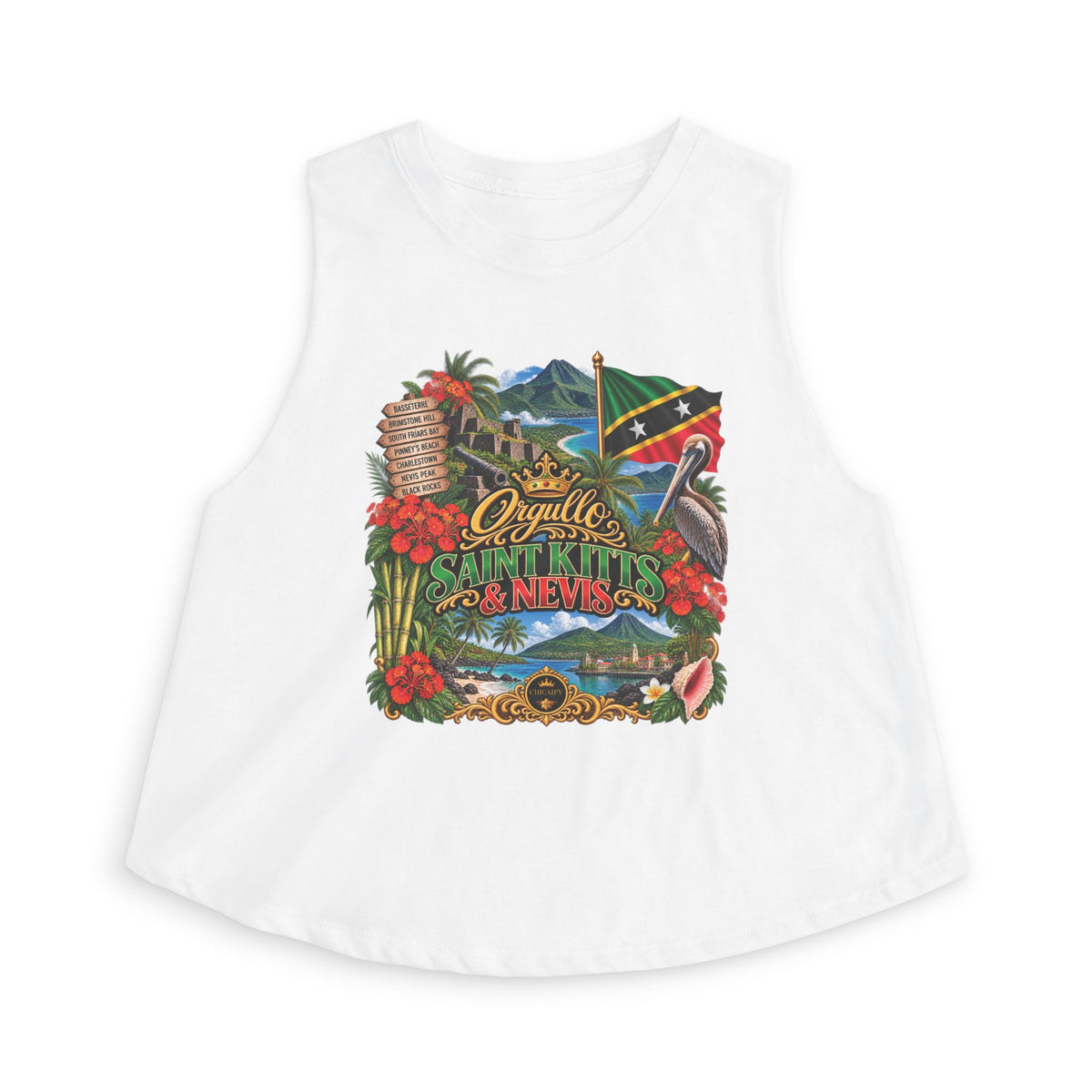 Orgullo Saint Kitts & Nevis — Raíces Unidas Collection Crop Top