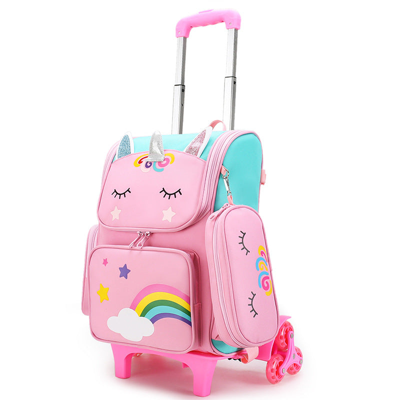 Primary Boys Cartoon Cute Spine Protection Elementary School Students' Schoolbags