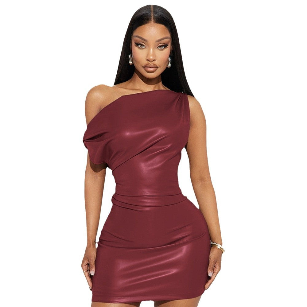 One-Shoulder Bodycon Mini Dress