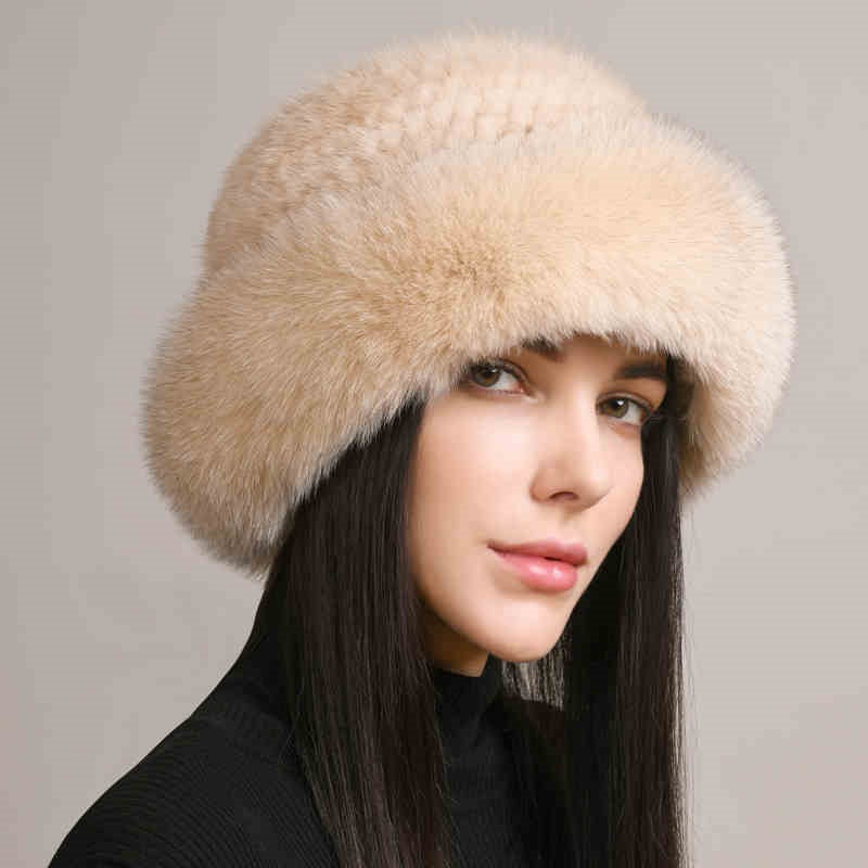 Mink & Fox Fur Dome Winter Hat