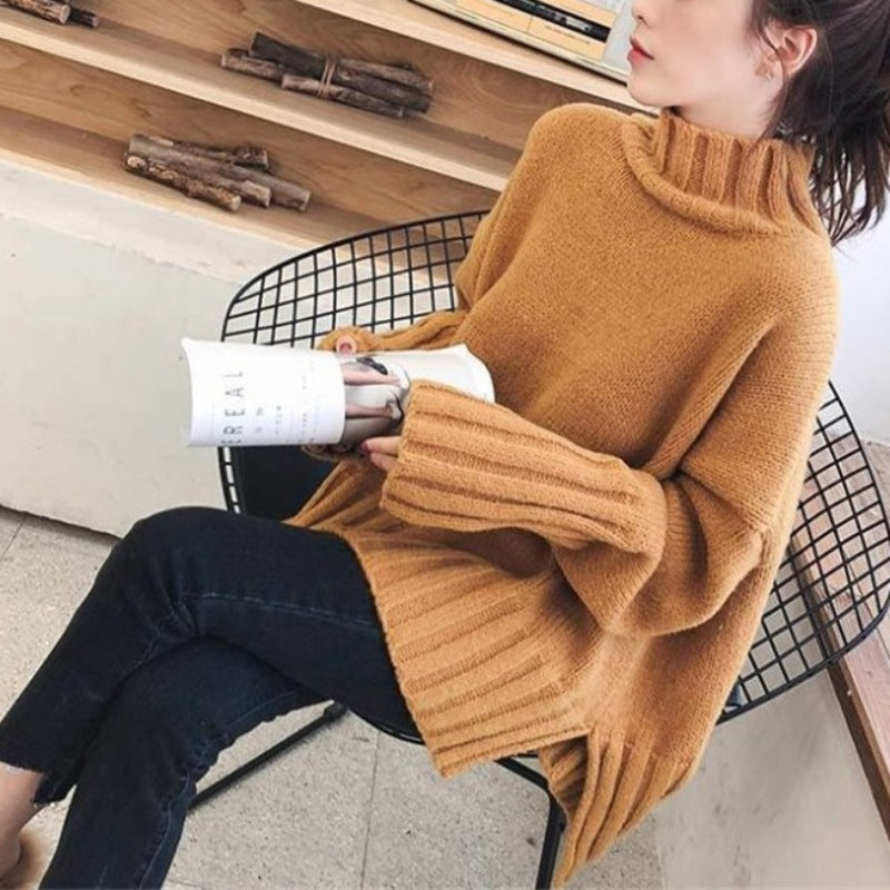 Relaxed High-Neck Sweater