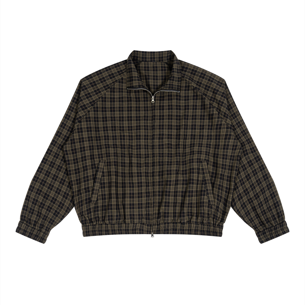 Chicaify Signature Plaid Full-Zip Track Jacket