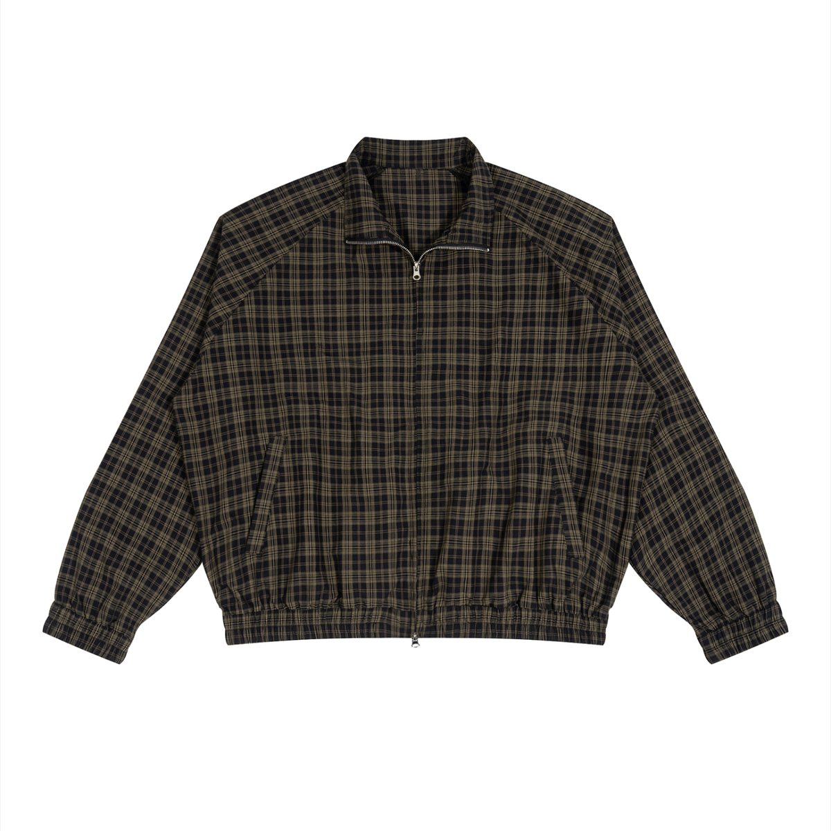 Chicaify Signature Plaid Full-Zip Track Jacket