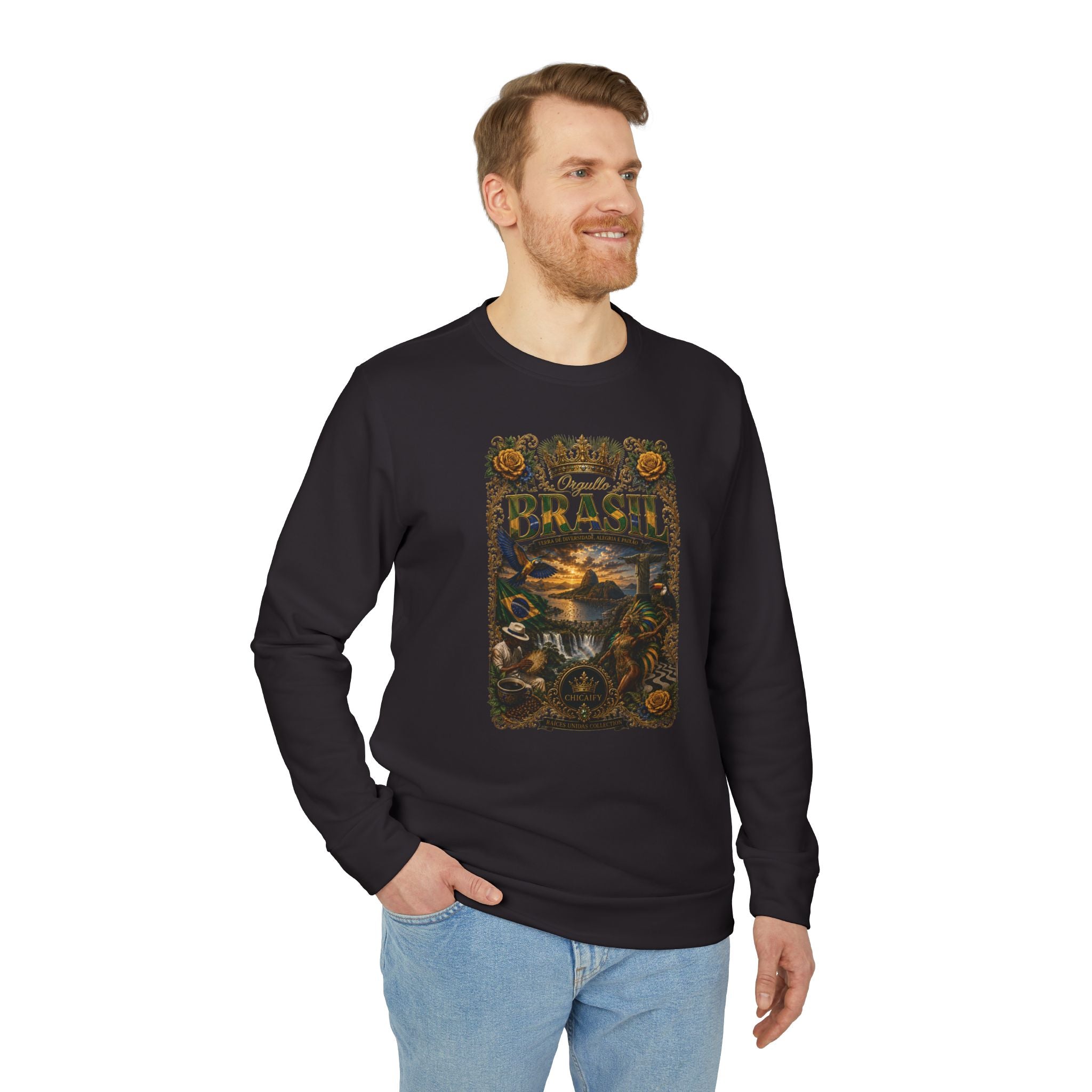 BRAZIL — RAÍCES UNIDAS - adidas Fleece Crewneck Sweatshirt