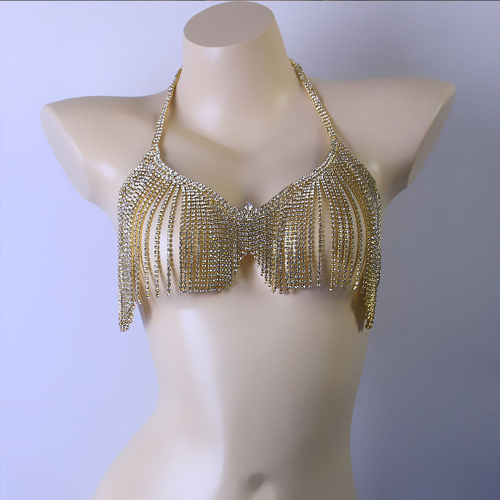 Rhinestone Tassel body Jewelry