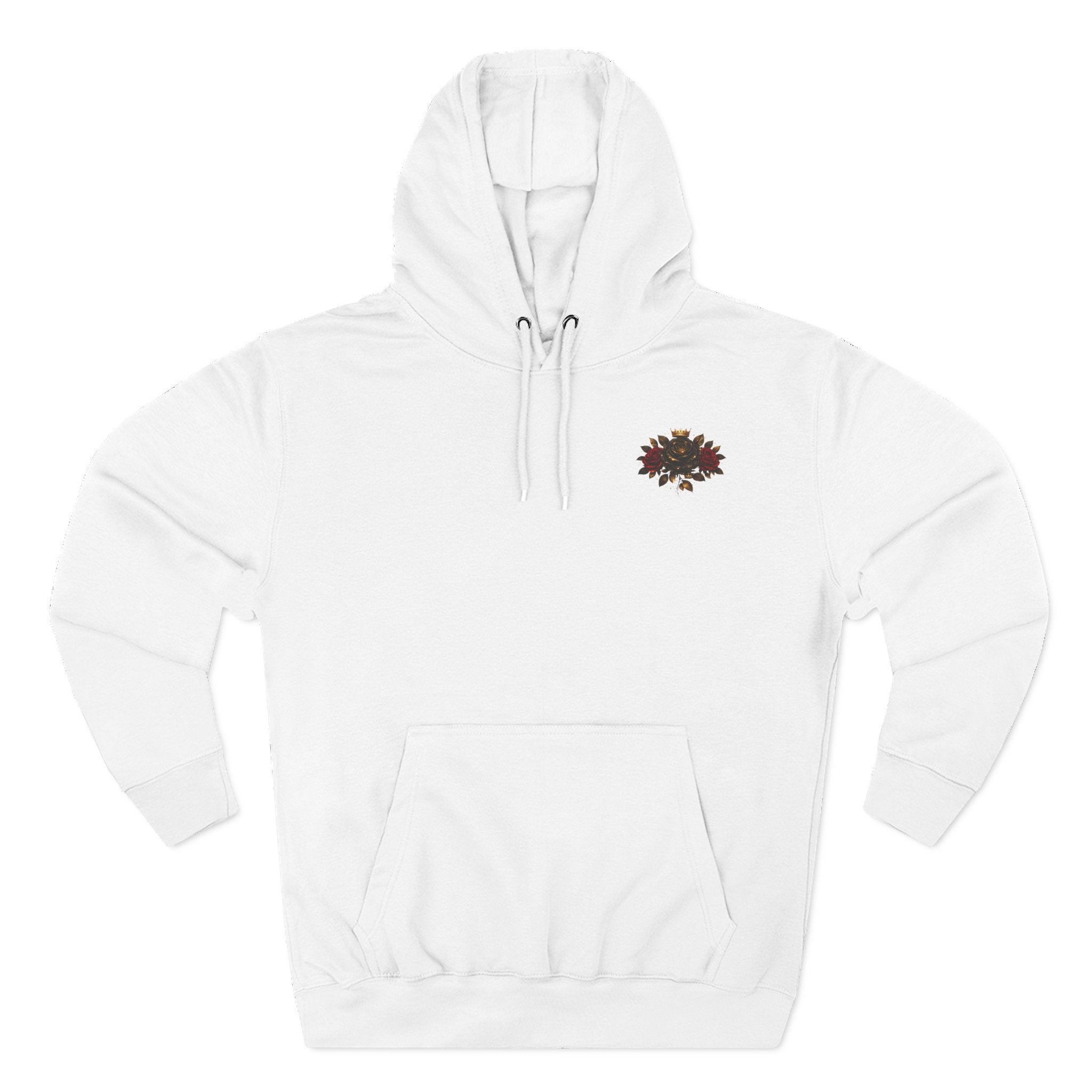 Born to Bloom Hoodie — Rose Crown Floral Fleece Pullover