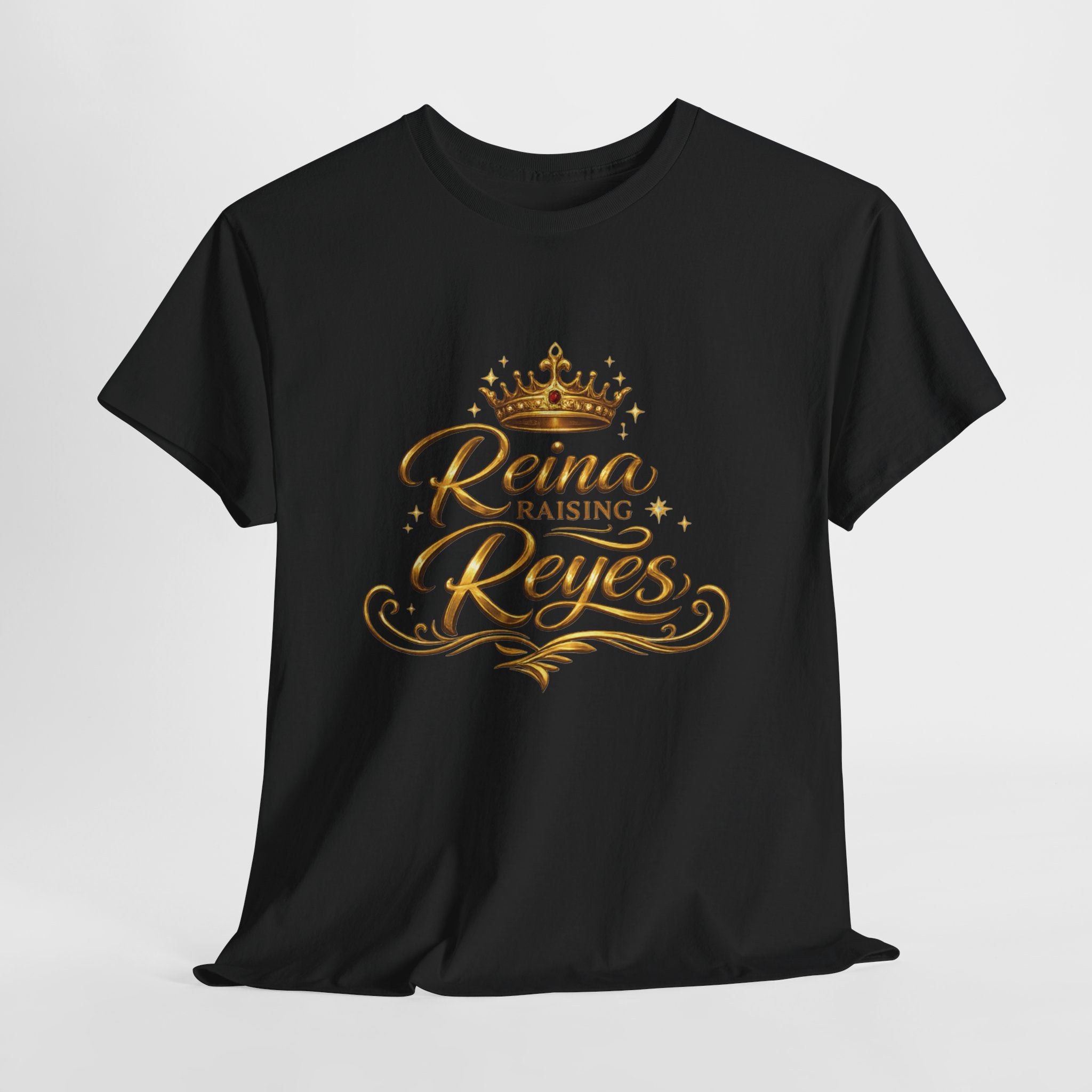 Reina Raising Reyes T-Shirt — Gold Crown Family Name Tee