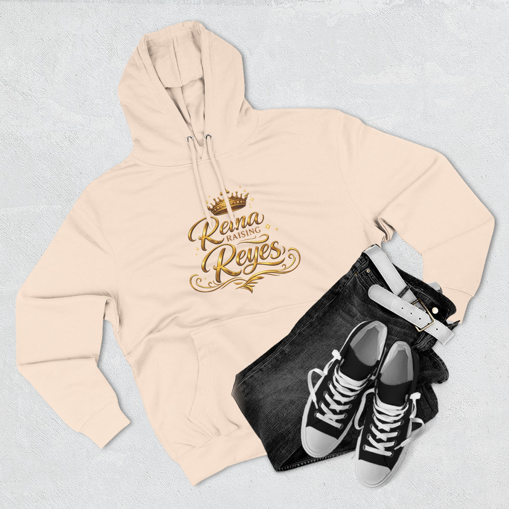 Reina Raising Reyes Hoodie | Crown Script Family Name Design