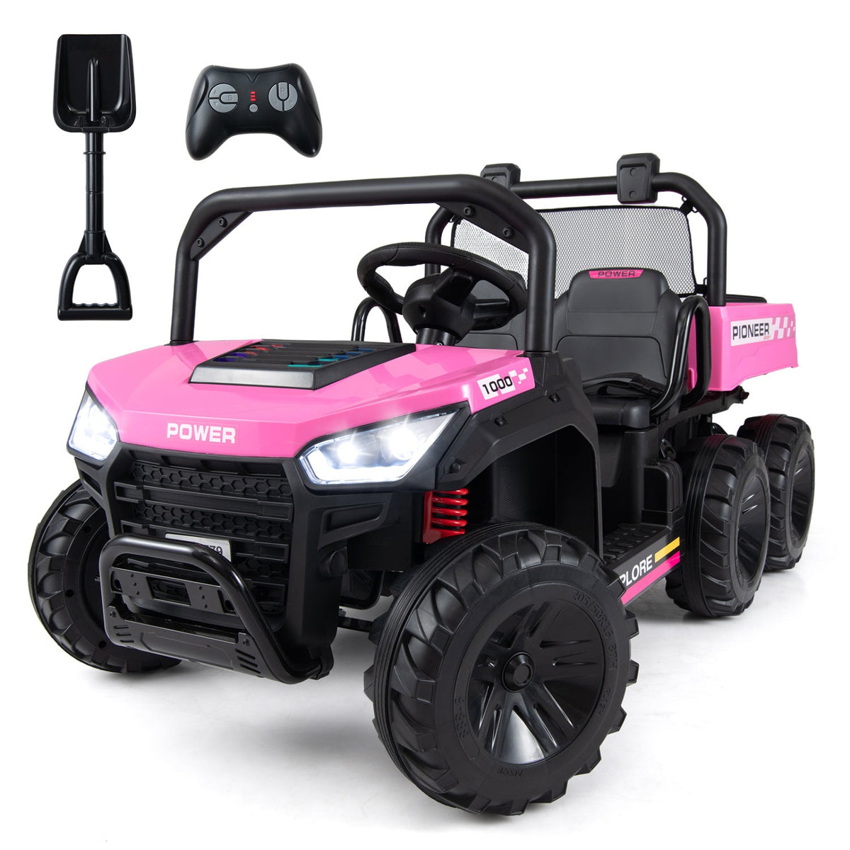 24V 2-Seater Kids' Ride-On Dump Truck | 4WD