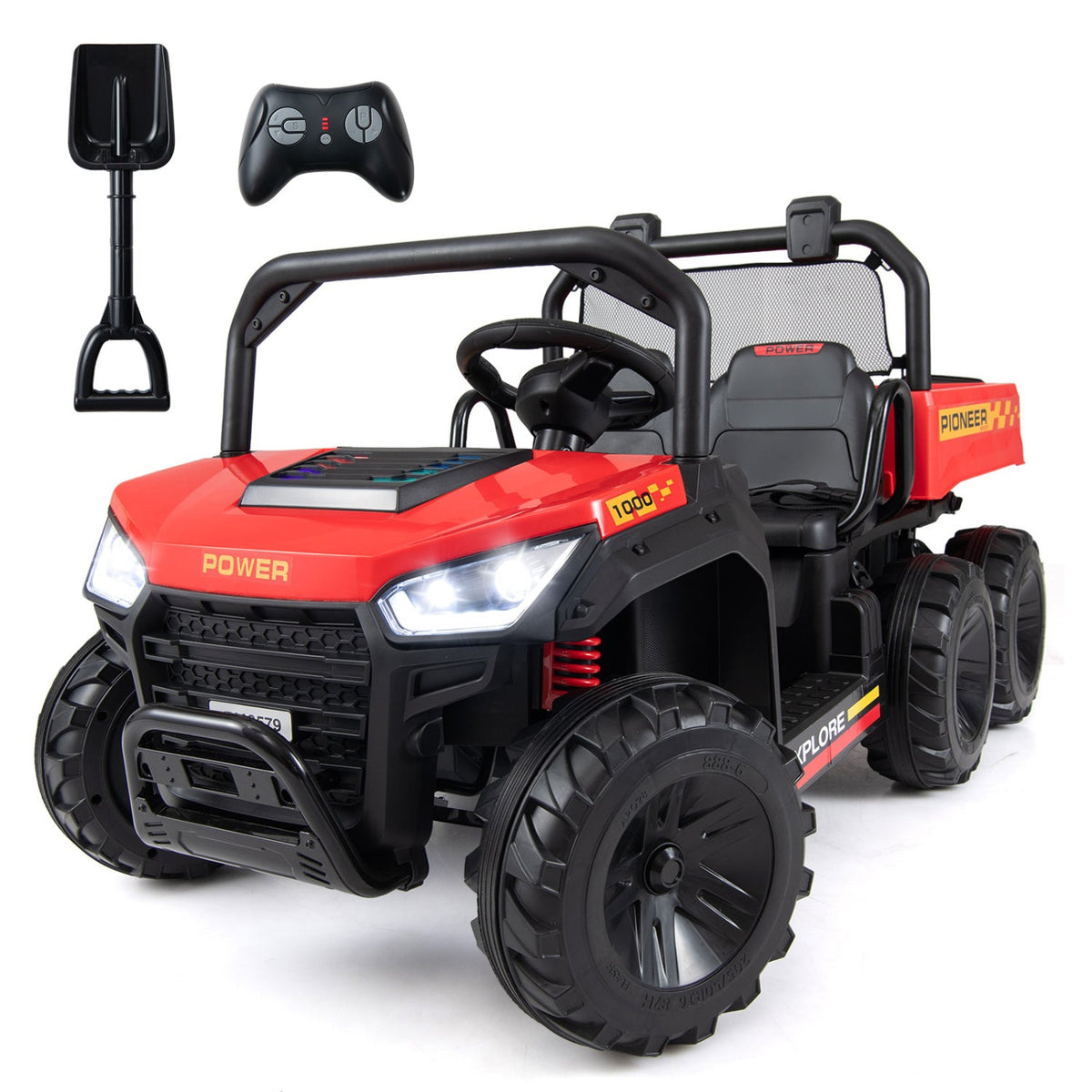 24V 2-Seater Kids' Ride-On Dump Truck | 4WD