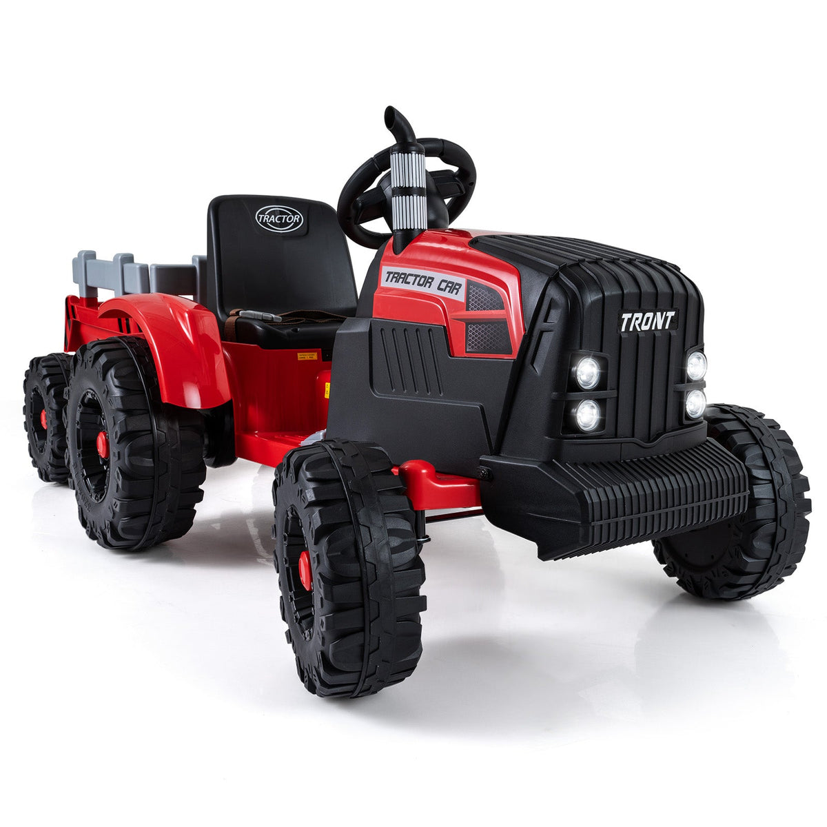 24V Kids' Electric Ride-On Tractor with Trailer & Remote