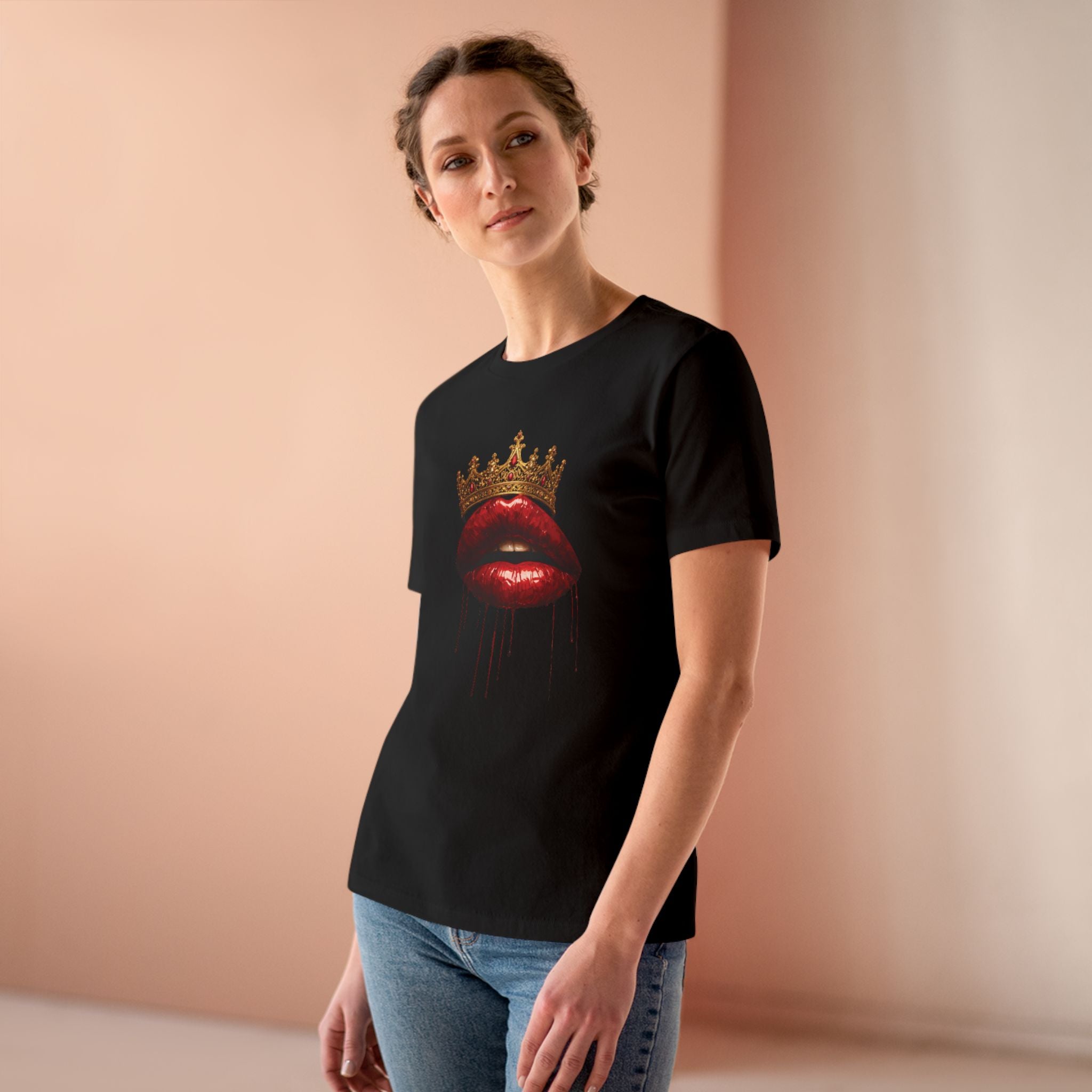 Crowned Lips Graphic Cotton Tee