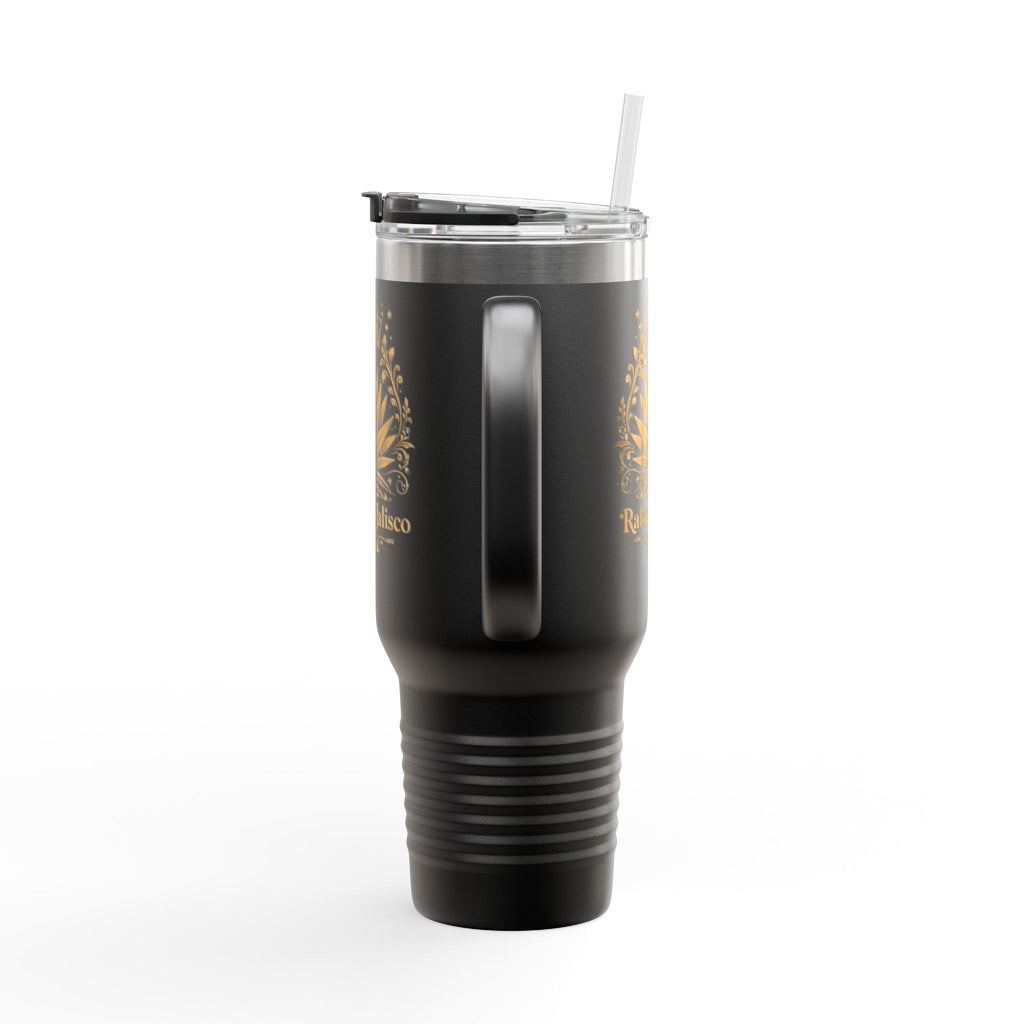 Golden Agave Crest 40oz Travel Mug | Raices de Jalisco Insulated Tumbler
