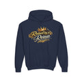 Youth Hoodie — "Raised by a Reina" Crowned Royalty Sweatshirt