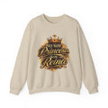 Crewneck Sweatshirt - "No Soy Princesa Soy Reina" Gold Crown Graphic