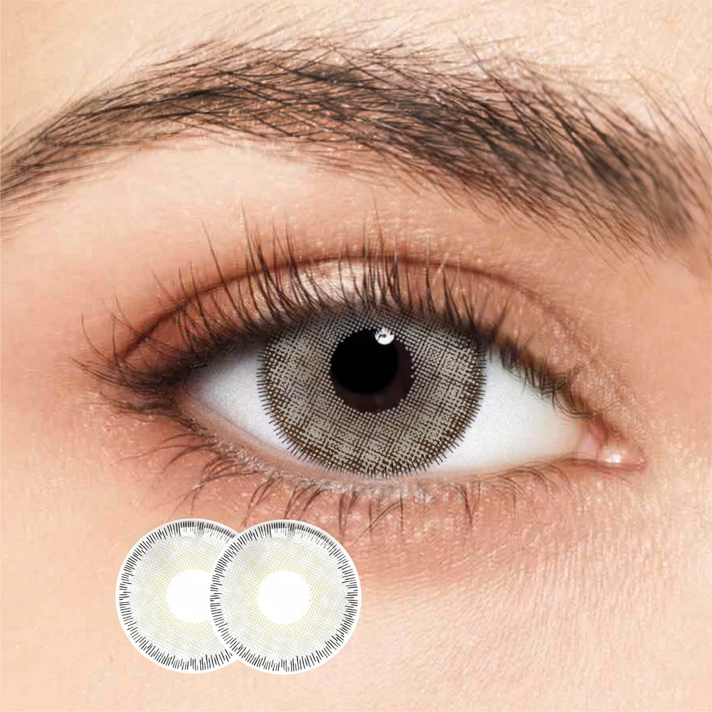 1Pair FDA Certificate Eyes Beautiful Pupil Colorful Girl Cosplay Contact Lenses  CLEAN GRAY