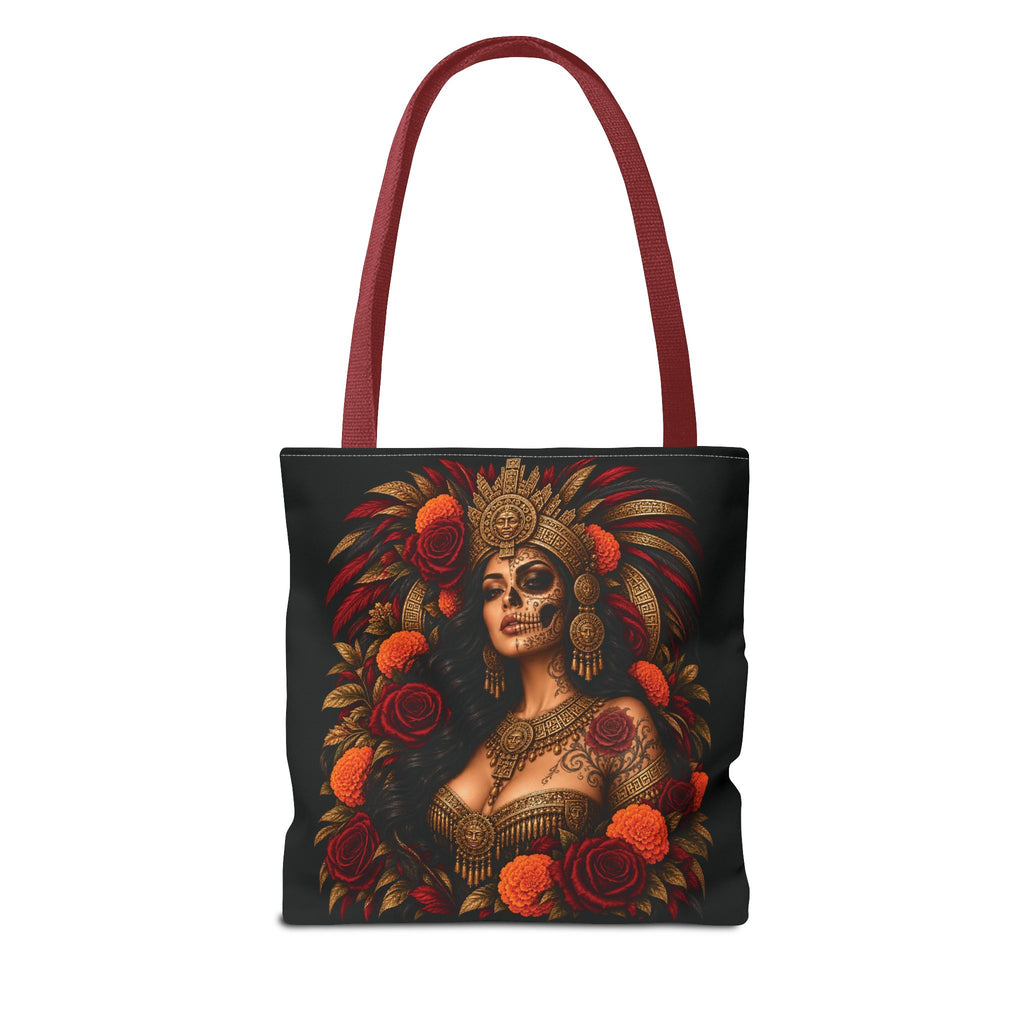 Reina Azteca: Entre Rosas y Cempasúchil | Chicaify Originals | Tote Bag