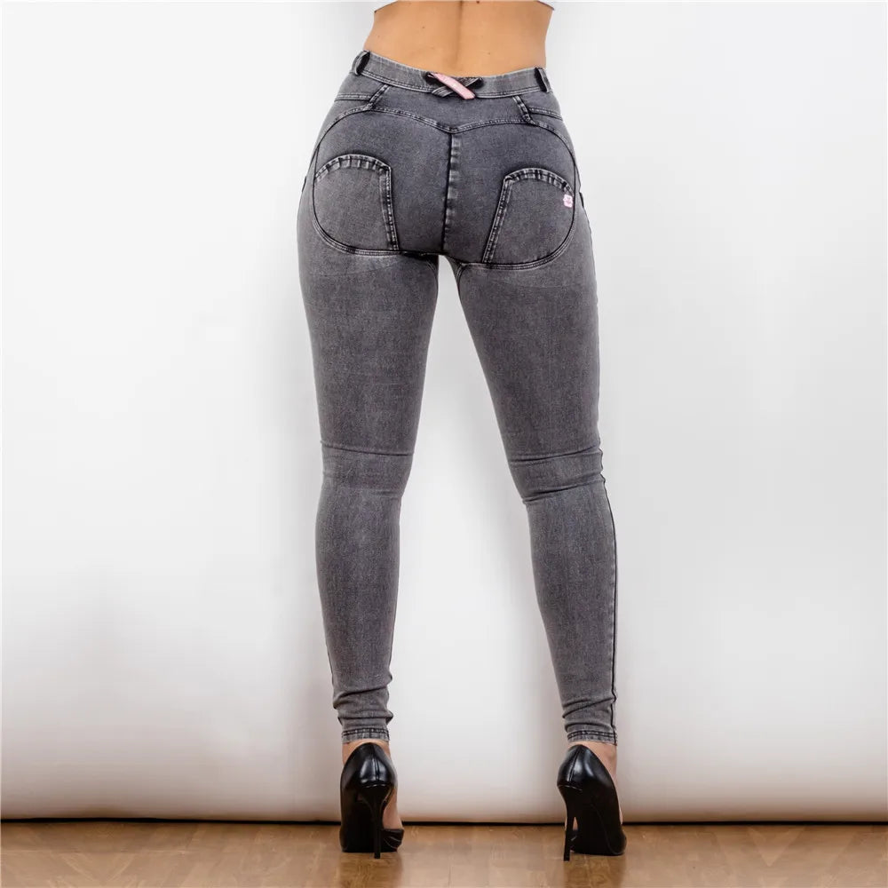 Shascullfites Melody Lifting Jeggings Butt Lift Jeans Denim Push Up Jeans Women's Pants Female Clothing Streetwear