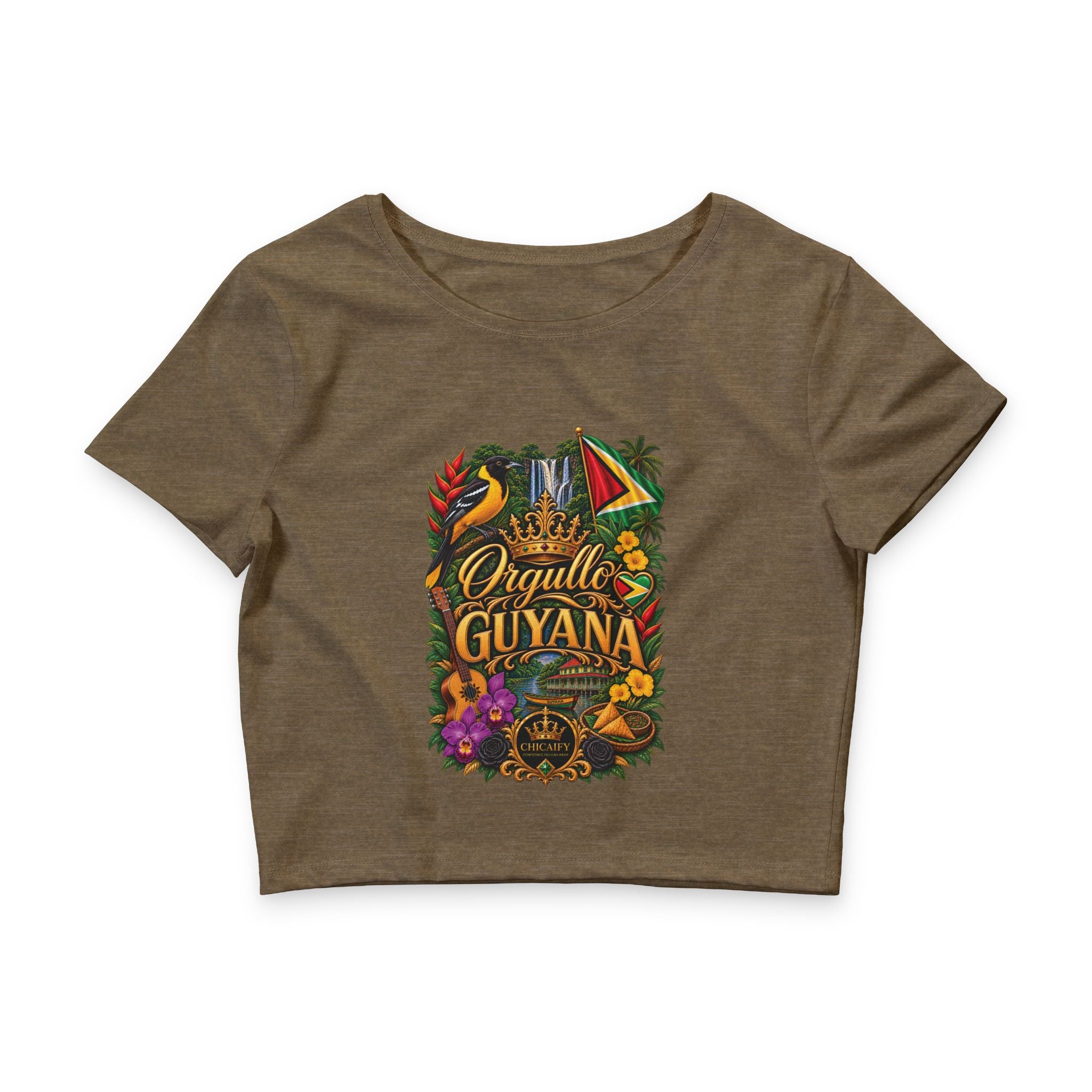 Orgullo Guyana — Raíces Unidas Collection | Crop Tee