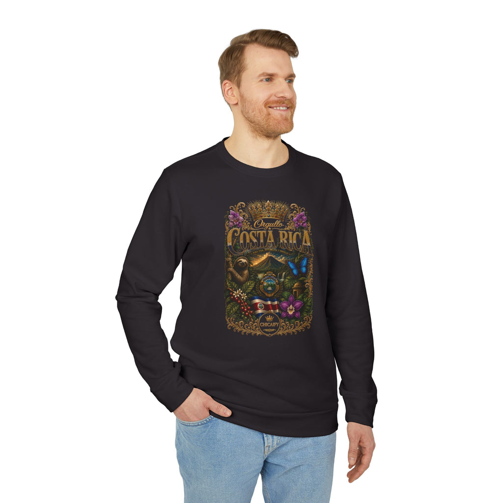 Pura Vida Eterna | Costa Rica Heritage adidas Fleece Crewneck Sweatshirt