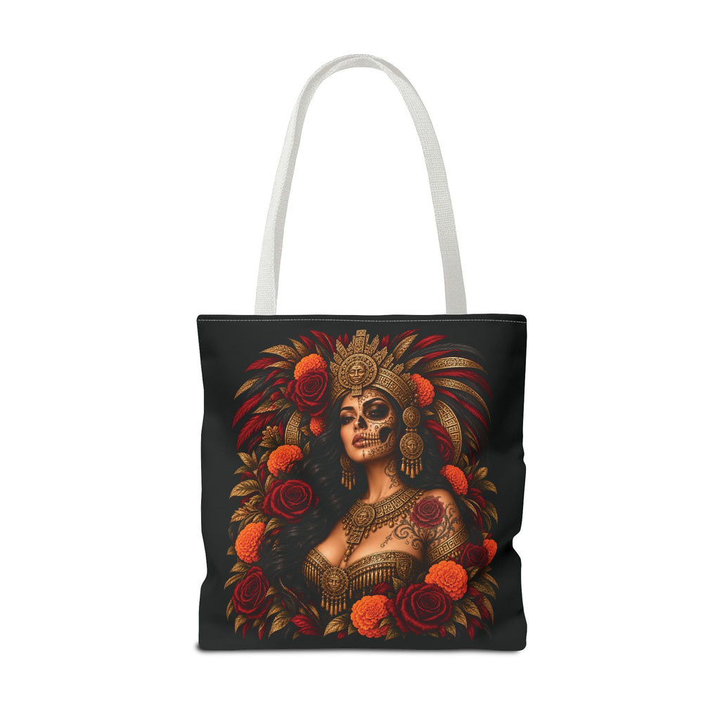 Reina Azteca: Entre Rosas y Cempasúchil | Chicaify Originals | Tote Bag