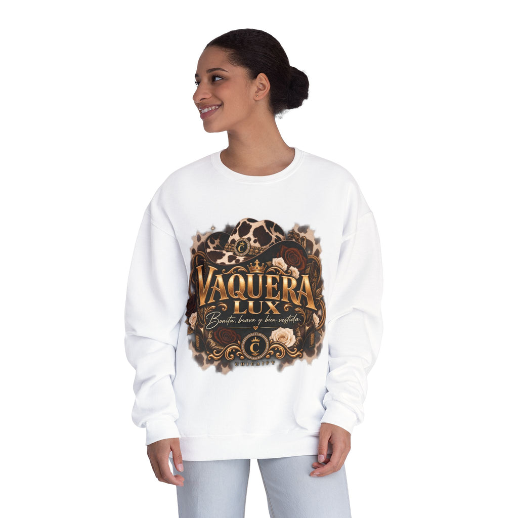 Vaquera Lux – Bonita, Brava y Bien Vestida | NuBlend® Crewneck Sweatshirt