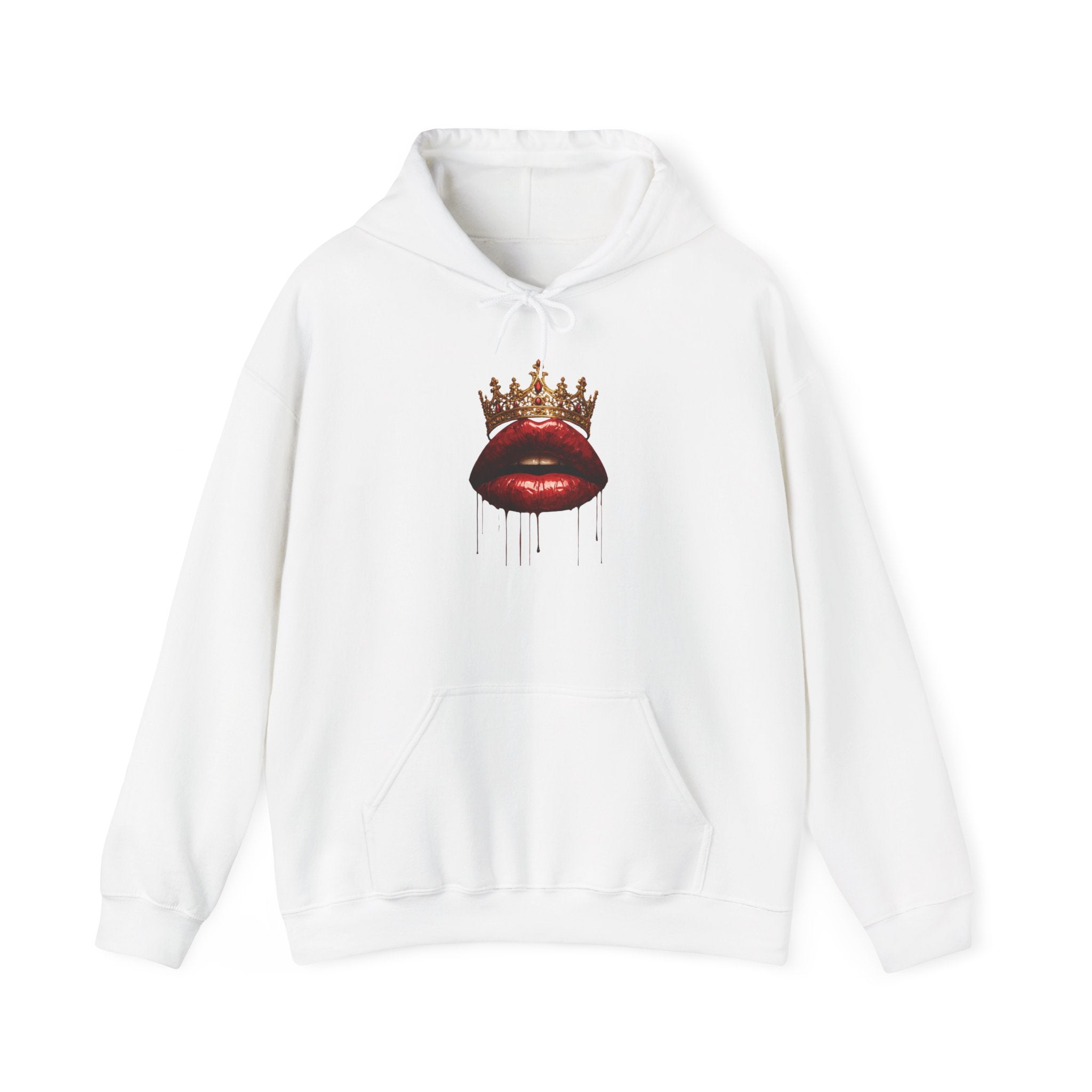Crowned Lips Graphic Hooded Sweatshirt