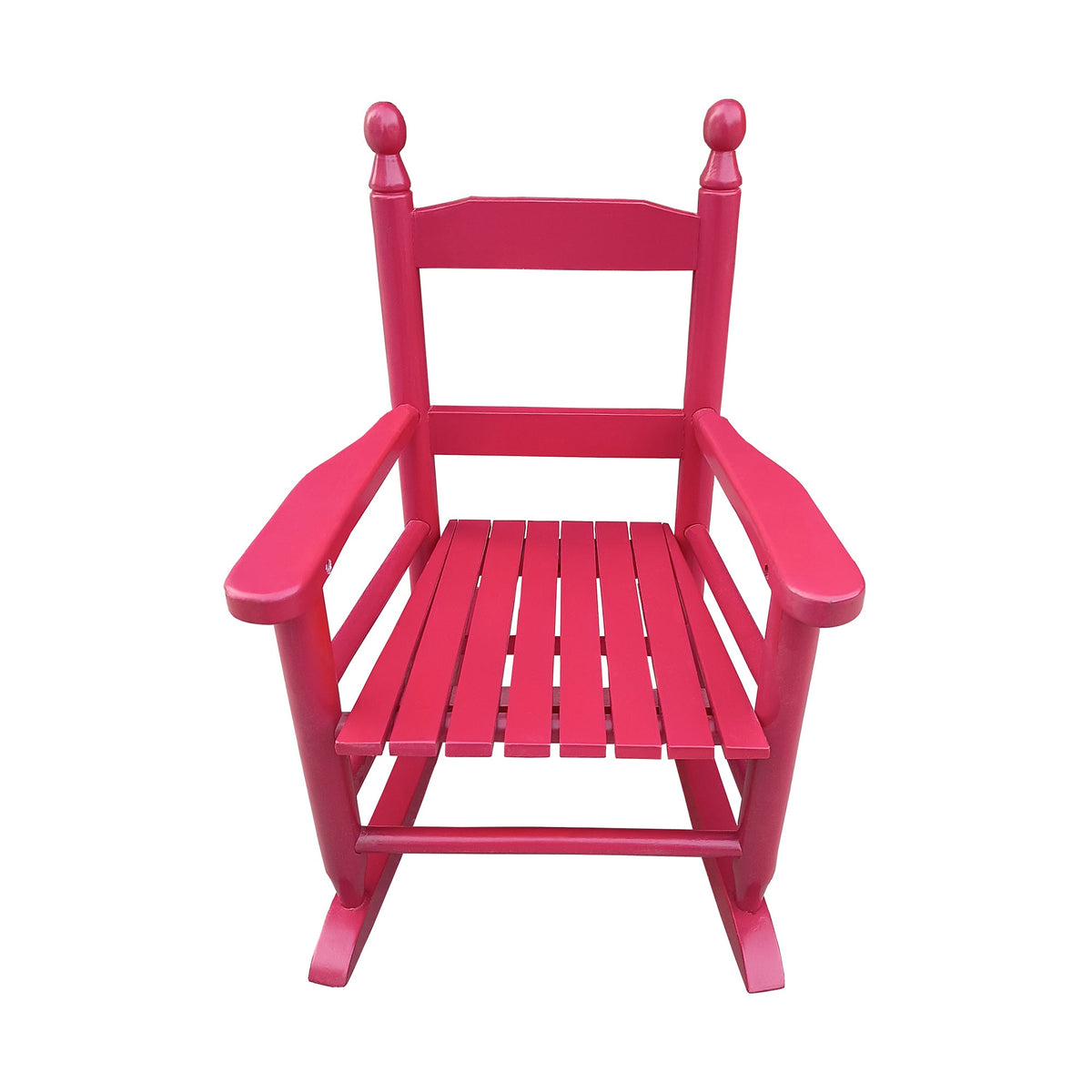 Children's rocking red chair Indoor or Outdoor -Suitable for kids-Durable Solid Wood